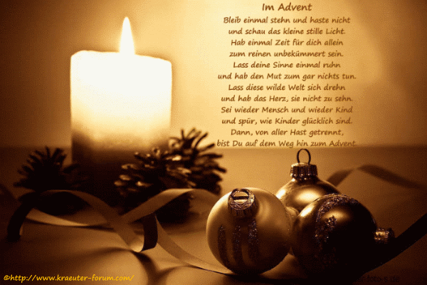 An den Beitrag angehängtes Bild: http://www.kraeuter-forum.com/weihnachten/Advent.gif